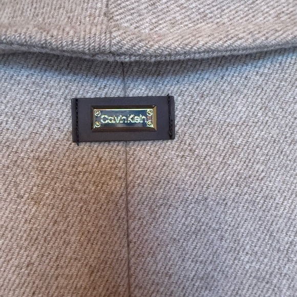 Calvin Klein Women's wool Trench Coat NWOT - Picture 4 of 5